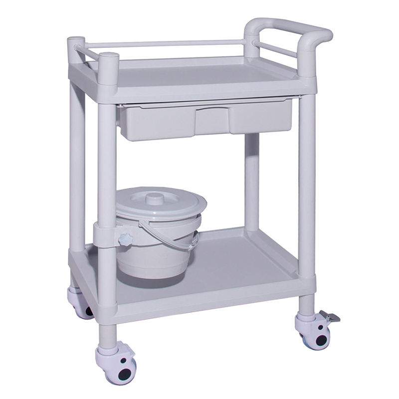 MN-101E Hospital ABS Plastic Instrument Cart Medical Equipment Trolley for Delivery