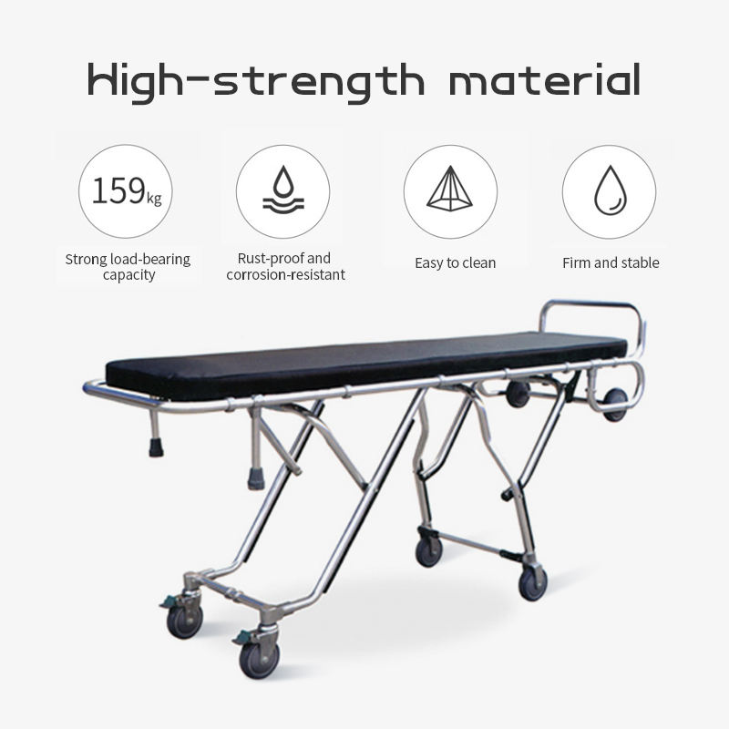 MN-AS010-1 Multi-Functional Ambulance Stretcher  Foldable Manual Emergency Patient Trolley