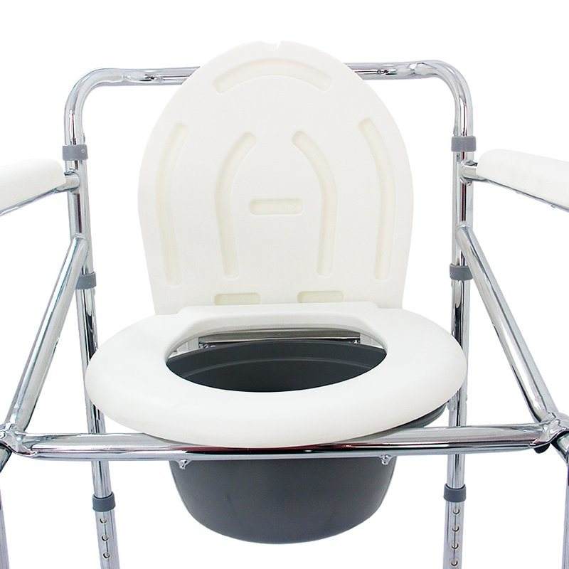 MN-DBY001 Liaison Moving Foldable Shower Commode Chair Toilet Wheelchair for Old People.