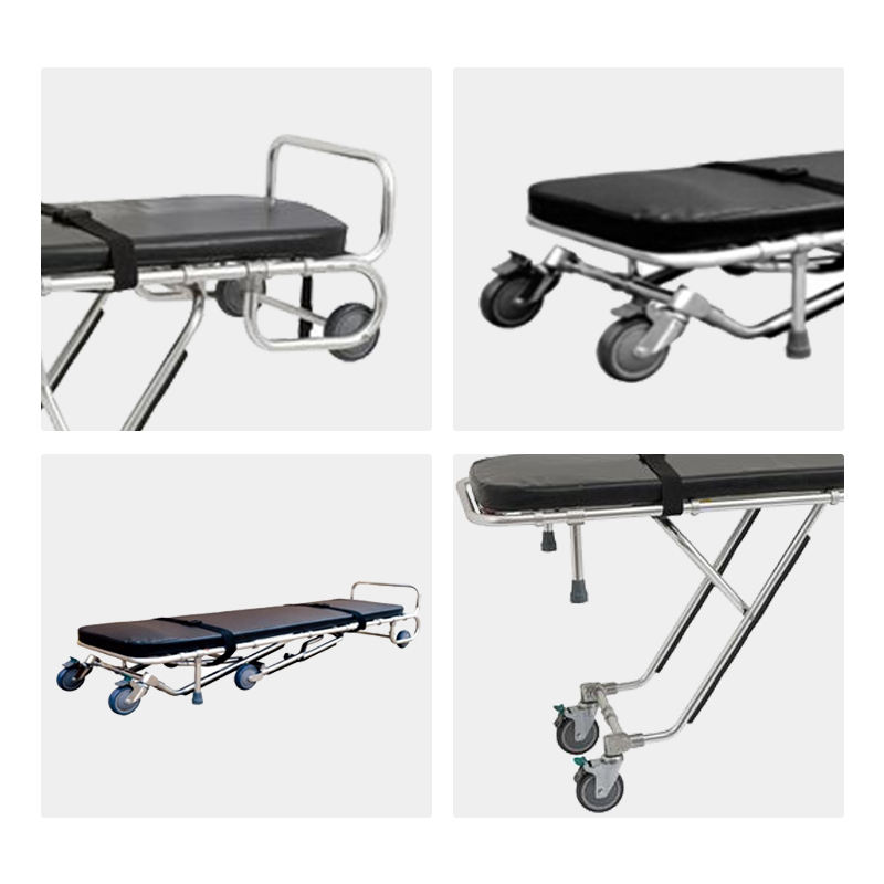 MN-AS010-1 Multi-Functional Ambulance Stretcher  Foldable Manual Emergency Patient Trolley
