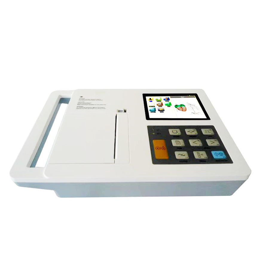 MN-ECG002 Standard 12 Lead ECG  Machine 6 Channel Electrocardiograph With 4.3 Inch Touch Screen