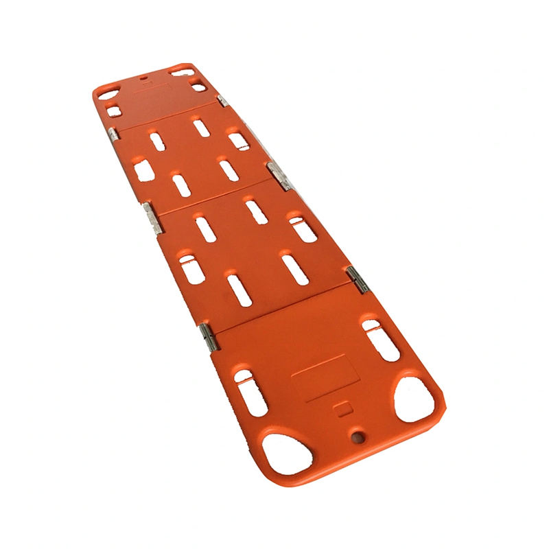 MN-AS031 Durable Spine Board Fold able Stretcher Four Folding Spine Board Plastic Stretcher