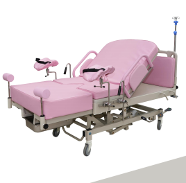 MN-DB003 Hospital Medical Obstetric Delivery Bed Hydraulic Gynecological Examination Labour Birthing Table Wooden Box