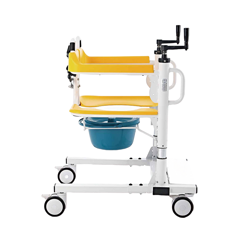 MN-YWJ001 Hospital or housing manual patient transfer chair with commode wheelchair for disabled or elder patient