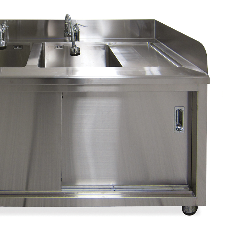 MN-SUS136 Double-bowl Stainless Steel Sink with Lifetime rust-proof for Hospital and Kitchen