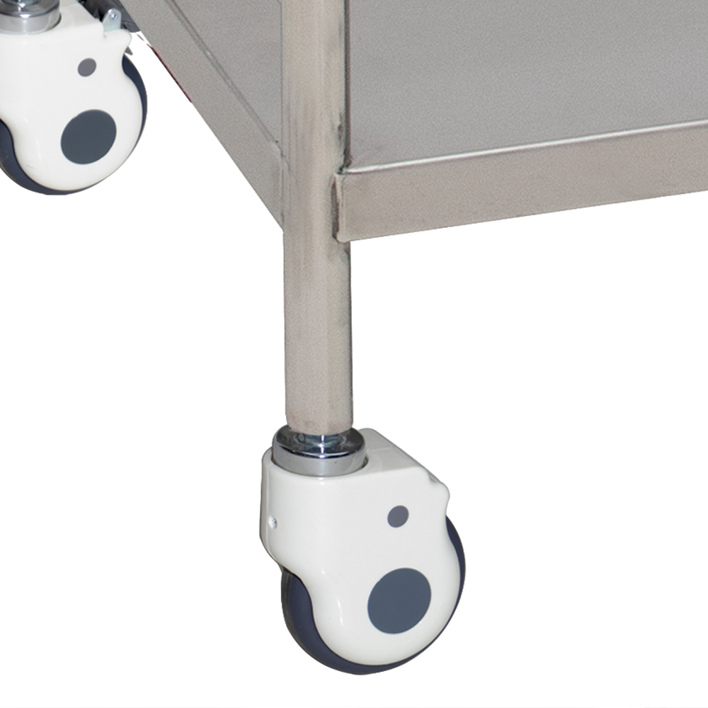 MN-SUS047 Hot Selling High Quality Hospital or Clinic Stainless Steel Medical Trolley for Easy Sliding with 3 Drawers