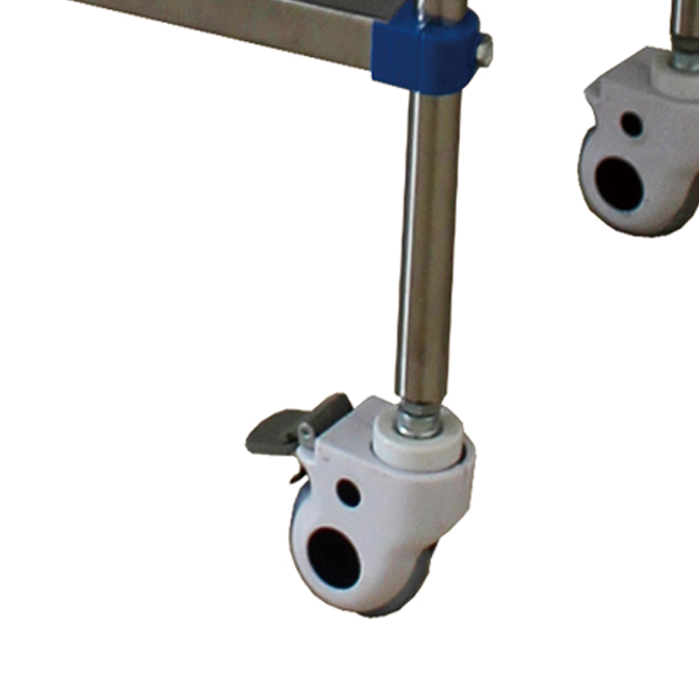 MN-SUS085 Best Selling Simple Hospital Service Cart Stainless Steel Medical Instrument Trolley with 1 Drawer